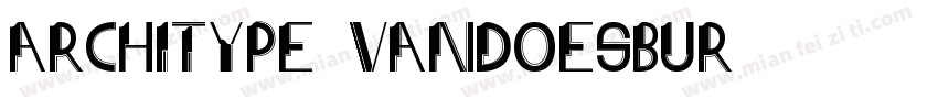Architype VanDoesbur字体转换